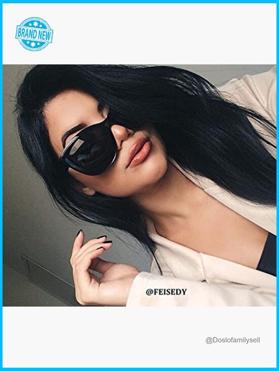 Polarized Vintage Cat Eye Sunglasses Retro Jackie O Square Frame UV400 main image 7
